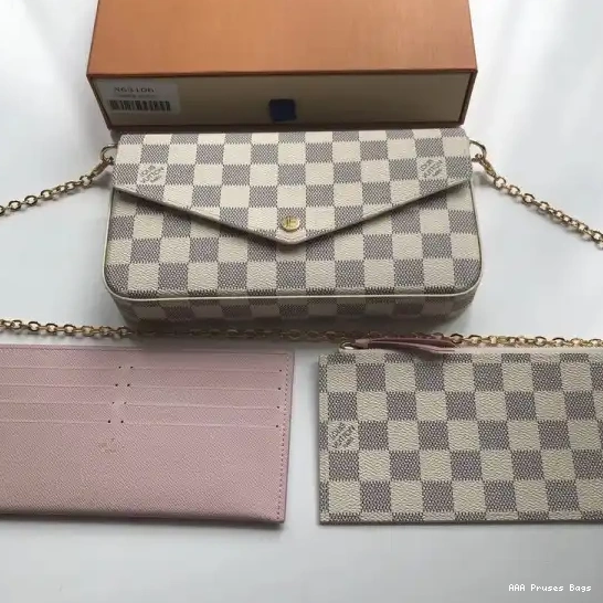 AAA Pruses Bags Vuitton Damier Pochette Louis N63106 Bag Felicie 0701